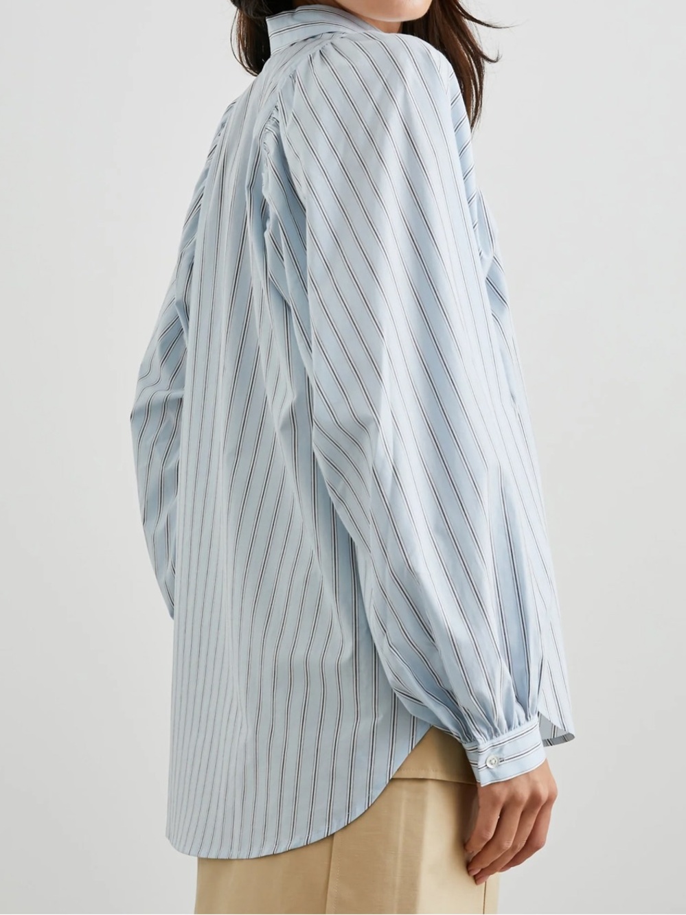Rails Livy Shirt - Hampton Stripe Blue & White Pinstriped Button Down Shirt